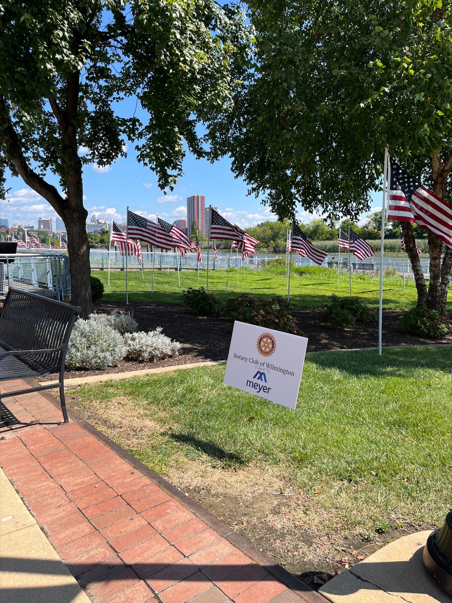 Meyer volunteers at Wilmington Rotary Club Meyer