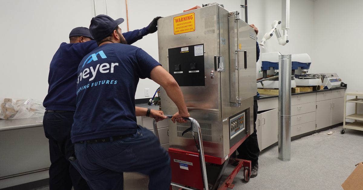A Delicate Operation A lab relocates sensitive instruments Meyer, Inc.